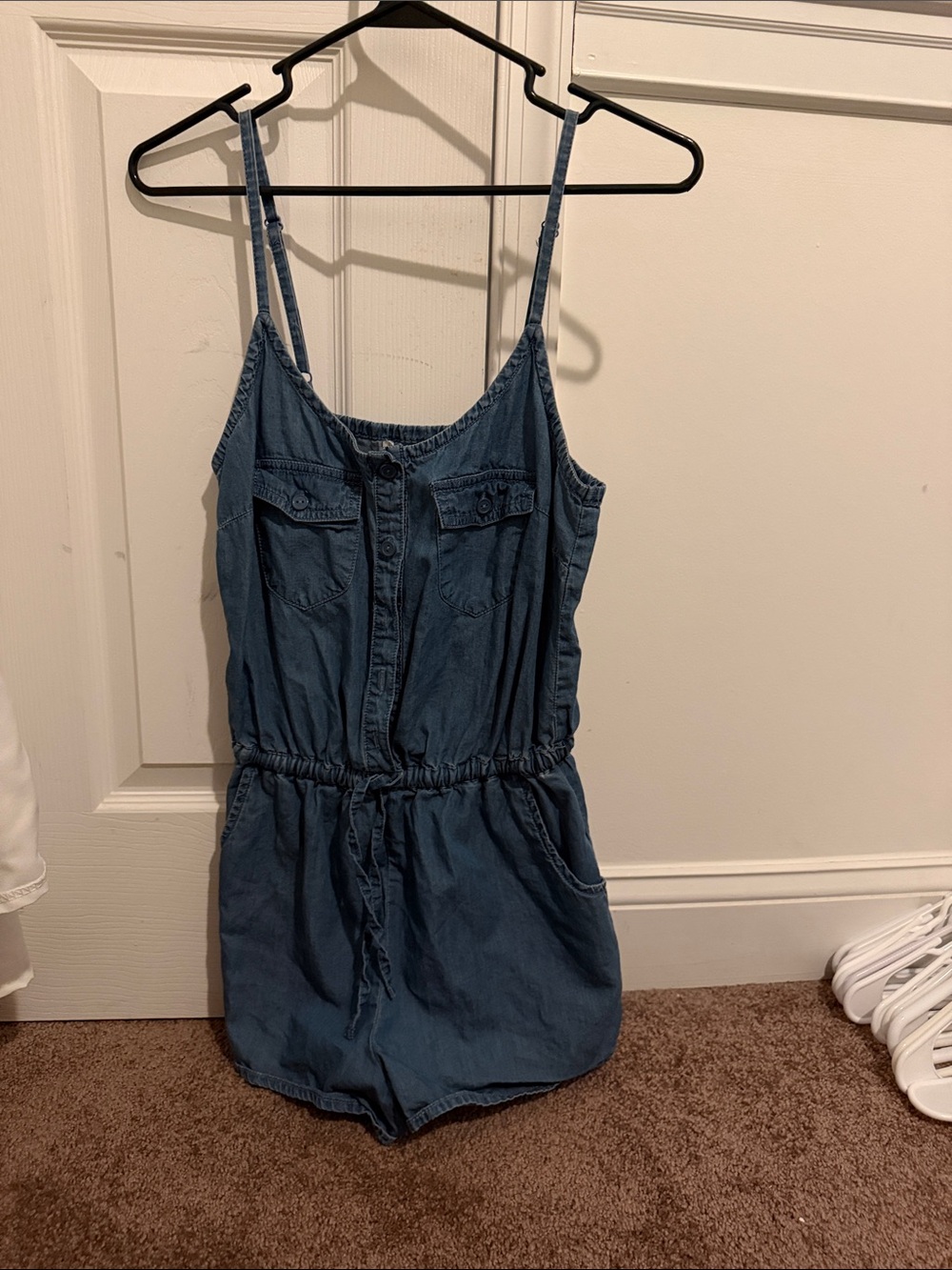 American Rag Blue Denim-Style Short Romper
